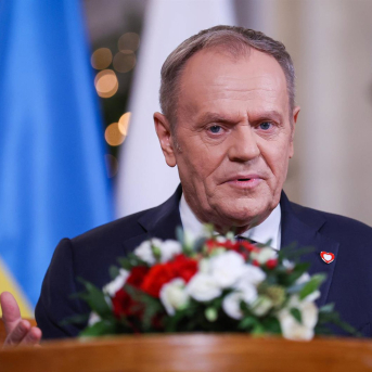 El primer ministro de Polonia, Donald Tusk, en el marco de una reciente visita de Ucrania. Europa Press/Contacto/Igor Jakubowski