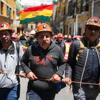 Protestas en La Paz, Bolvia, contra el fin del subsidio al diésel. Radoslaw Czajkowski/dpa