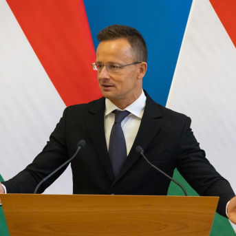 El ministro húngaro de Asuntos Exteriores, Peter Szijjarto. ATTILA VOLGYI / XINHUA NEWS / CONTACTOPHOTO