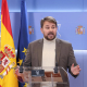 El diputado de Sumar Alberto Ibáñez durante una rueda de prensa, en el Congreso de los Diputados, a 13 de enero de 2025, en Madrid (España). Marta Fernández - Europa Press