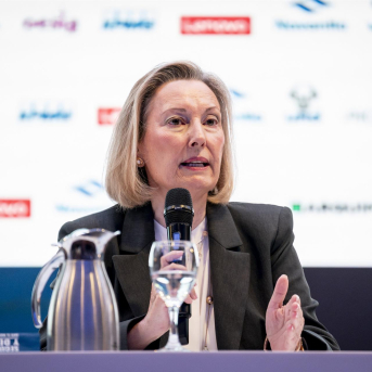 La secretaria de Estado de Defensa, María Amparo Valcarce García, durante la jornada ‘Seguridad y Defensa ante el nuevo orden mundial’ de Europa Press, en el Auditorio CESEDEN, a 30 de junio de 2025, en Madrid (España). A. Pérez Meca - Europa Press