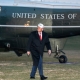 El presidente de Estados Unidos, Donald Trump, a su bajada del Air Force One Europa Press/Contacto/Joey Sussman