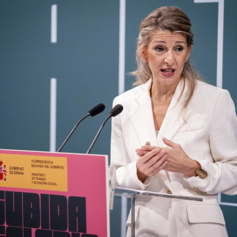 La vicepresidenta segunda y ministra de Trabajo y Economía Social, Yolanda Díaz A. Pérez Meca - Europa Press