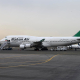 Un avión de la aerolínea iraní Mahan Airlines estacionado en el Aeropuerto Internacional Mehrabad, al oeste de Teherán Europa Press/Contacto/Rouzbeh Fouladi
