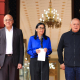 De izquierda a derecha: el presidente del Parlamento, Jorge Rodríguez; la presidenta encargada de Venezuela, Delcy Rodríguez; y el ministro del Interior, Diosdado Cabello PRESIDENCIA DE VENEZUELA EN X