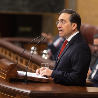 El ministro de Asuntos Exteriores, Cooperación y Unión Europea, José Manuel Albares, interviene durante una sesión plenaria extraordinaria, en el Congreso de los Diputados Eduardo Parra - Europa Press El ministro de Asuntos Exteriores, Cooperación y Unión Europea, José Manuel Albares, interviene durante una sesión plenaria extraordinaria, en el Congreso de los Diputados Eduardo Parra - Europa Press