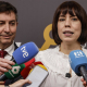 El presidente de la CEV, Vicente Lafuente y la ministra de Ciencia y Universidades y secretaria general del PSPV-PSOE, Diana Morant, declaran ante los medios tras una reunión Rober Solsona - Europa Press