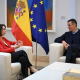 Pedro Sánchez con la CEO del Grupo Veolia. MONCLOA