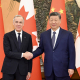 El presidente de China, Xi Jinping, junto al primer ministro de Canadá, Mark Carney, tras un encuentro en Pekín. Europa Press/Contacto/Xie Huanchi