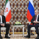 El presidente de Irán, Masud Pezeshkian, y el presidente de Rusia, Vladimir Putin  Europa Press/Contacto/Russian Foreign Ministry's o