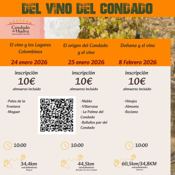 El Condado impulsa tres rutas cicloturistas del vino en enero y febrero para destacar la comarca