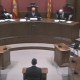 Imagen del juicio en el TSJC al exconseller de Acción Exterior Bernat Solé por presunta desobediencia el 1-O cuando era alcalde de Agramunt (Lleida) TSJC