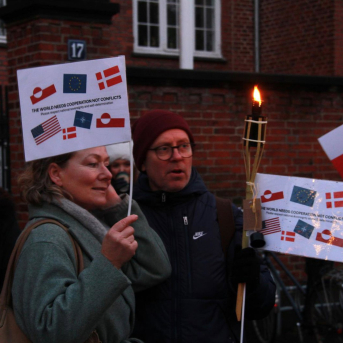 Manifestación contra el expansionismo de Estados Unidos en Groenlandia, en Copenhague Europa Press/Contacto/Liu Zhichao