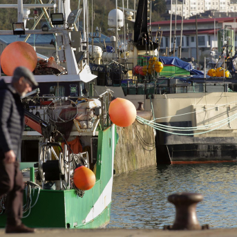 La flota gallega se detiene el lunes contra los nuevos controles europeos con protestas, lonjas cerradas y bocinazos en los puertos