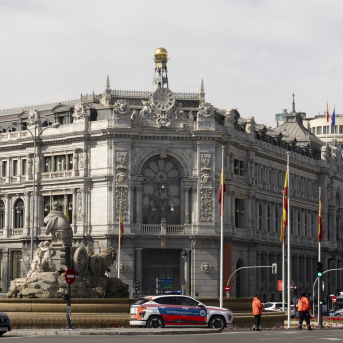 Fachada del Banco de España, a 1 de abril de 2025, en Madrid (España). Eduardo Parra - Europa Press