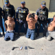Agentes de la Policía Nacional Civil de Guatemala tras la captura de pandilleros POLICÍA NACIONAL CIVIL DE GUATEMALA