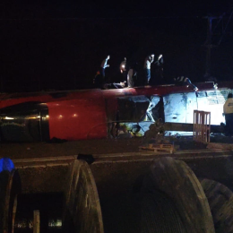 Imagen del tren Iryo descarrilado en Adamuz, Córdoba.