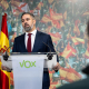 El presidente de VOX, Santiago Abascal, valora los resultados de las elecciones extremeñas en una rueda de prensa, en la sede nacional del partido, a 22 de diciembre de 2025, en Madrid (España). Gabriel Luengas - Europa Press