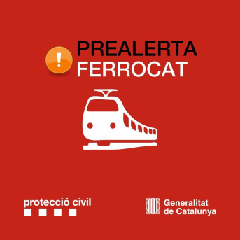 Prealerta Ferrocat de Protecció Civil PROTECCIÓ CIVIL