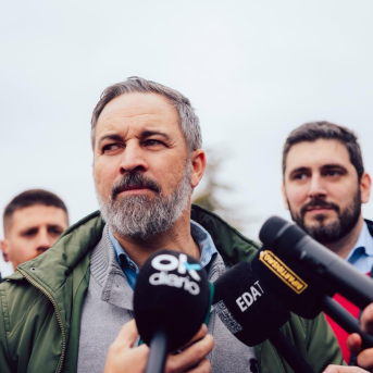 El presidente de VOX, Santiago Abascal. VOX