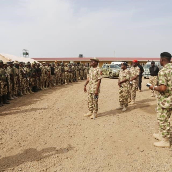 Militares del Ejército de Nigeria en el norte del país. FUERZAS ARMADAS DE NIGERIA