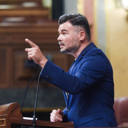El diputado de ERC Gabriel Rufián, durante una sesión plenaria en el Congreso de los Diputados, a 23 de septiembre de 2025, en Madrid (España). Gustavo Valiente - Europa Press