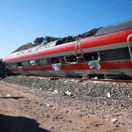 Uno de los vagones del tren Iryo que descarriló, a 20 de enero de 2026, en Adamuz | Rocío Ruz - Europa Press