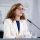 La ministra de Sanidad, Mónica García, durante una rueda de prensa A. Pérez Meca - Europa Press