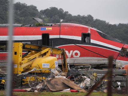 Imagen del tren Iryo siniestrado en Adamuz (Córdoba) Joaquín Corchero - Europa Press