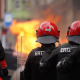 Varios agentes de la Ertzaintza durante unos altercados en Bizkaia H.Bilbao - Europa Press