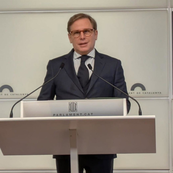 El portavoz de Vox en el Parlament, Joan Garriga, en rueda de prensa EUROPA PRESS El portavoz de Vox en el Parlament, Joan Garriga, en rueda de prensa EUROPA PRESS