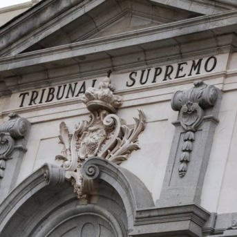 Fachada del Tribunal Supremo, en Madrid (España). EUROPA PRESS