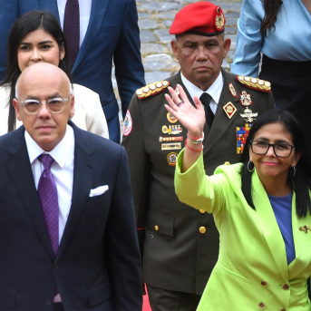 La presidenta encargada de Venezuela, Delcy Rodriguez, junto al presidente de la Asamblea Nacional, su hermano Jorge Rodríguez Europa Press/Contacto/Marco Salgado La presidenta encargada de Venezuela, Delcy Rodriguez, junto al presidente de la Asamblea Nacional, su hermano Jorge Rodríguez Europa Press/Contacto/Marco Salgado