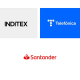 Logos de Inditex, Telefónica y Santander EUROPA PRESS
