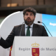El presidente de la Región de Murcia, Fernando López Miras, interviene durante el acto conmemorativo del Día de la Región de Murcia en FITUR 2026, en IFEMA, a 22 de enero de 2026, en Madrid (España).  Alejandro Martínez Vélez - Europa Press