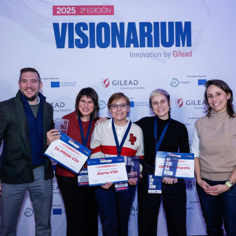 Los proyectos 'HIVision España', 'Alerta-VIH' e 'IA-PROM-VIH' premiados en la II edición de 'Visionarium' by Gilead. JOSE LUIS SOLAS  POLOS/GILEAD