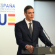 El presidente del Gobierno, Pedro Sánchez, en rueda de prensa tras el Consejo Europeo extraordinario. BORJA PUIG DE LA BELLACASA