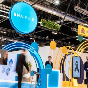 Stand de Enaire en Fitur 2026. ENAIRE