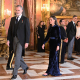 El Rey Felipe, la Reina Letizia, el Ministro de Asuntos Exteriores, Unión Europea y Cooperación, José Manuel Albares, y el Presidente del Gobierno, Pedro Sánchez, durante la recepción anual al Cuerpo Diplomático José Oliva - Europa Press