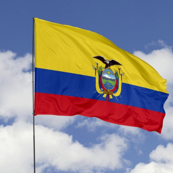 Bandera de Ecuador CAF