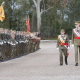 Felipe VI pasa revista en el Centro de Formación de Tropa de Cáceres donde ha presidido este sábado la jura de bandera de 1.378 soldados JAVIER CINTAS/ EUROPA PRESS