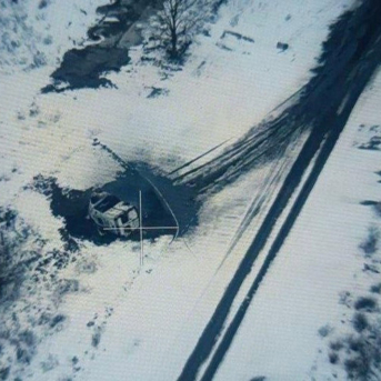 Ambulancia bombardeada por un dron en Jersón PROVINCIA DE JERSÓN (PRORRUSA)