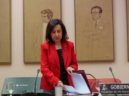 La ministra de Defensa, Margarita Robles, en una comsiión del Congreso  Matias Chiofalo - Europa Press
