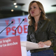 La secretaria general del PSOE de Aragón y candidata a las elecciones autonómicas, Pilar Alegría, participa en un mitin de campaña, a 25 de enero de 2026,  Verónica Lacasa - Europa Press