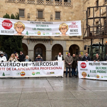 Apicultores de Salamanca abren una semana de protestas contra el acuerdo UE-Mercosur