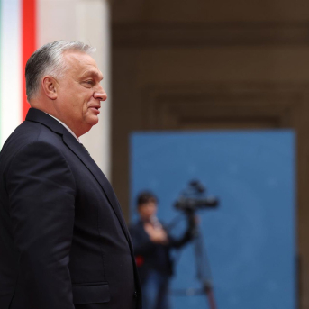El primer ministro húngaro, Viktor Orban, en un reciente viaje a Italia para reunirse con la primera ministra, Giorgia Meloni. Europa Press/Contacto/Marco Iacobucci