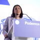 La secretaria política de Podemos y eurodiputada, Irene Montero, interviene durante el acto ‘Regularización son derechos’, a 26 de enero de 2026, en Madrid (España).  Alberto Ortega - Europa Press
