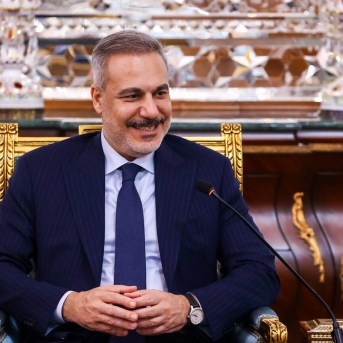 El ministro turco de Exteriores, Hakan Fidan, en un reciente viaje  a Irán. Europa Press/Contacto/Icana