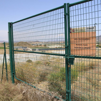 Detalle de la parcela contaminada por el accidente nuclear en Palomares (Almería). Rafael González - Europa Press Detalle de la parcela contaminada por el accidente nuclear en Palomares (Almería). Rafael González - Europa Press