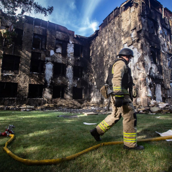 La universidad de Sumi tras un ataque el pasado mes de agosto, Europa Press/Contacto/Francisco Richart La universidad de Sumi tras un ataque el pasado mes de agosto, Europa Press/Contacto/Francisco Richart